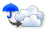 雨のち曇